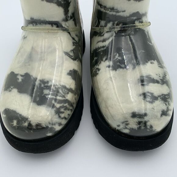 Ugg classic mini marble black and white winter rain boots - Picture 9 of 11